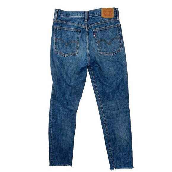 Levi's SIZE 27 Levi's White Oak Cone Denim Wedgie Icon Ankle Jeans (Button Fly) - Picture 2 of 8